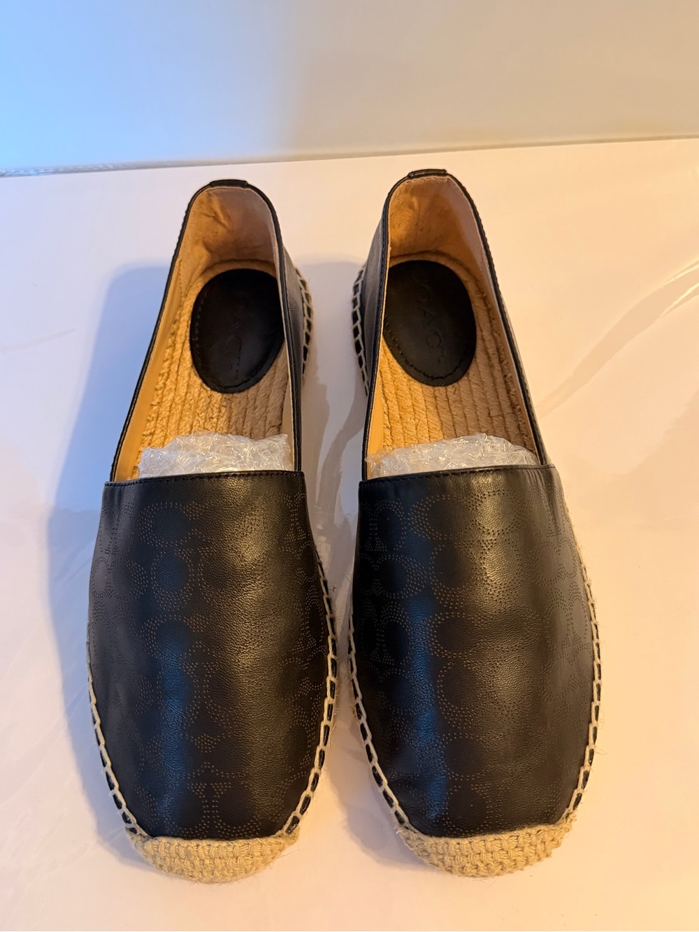 Coach Carley Leather Espadrille Flats size 6.5